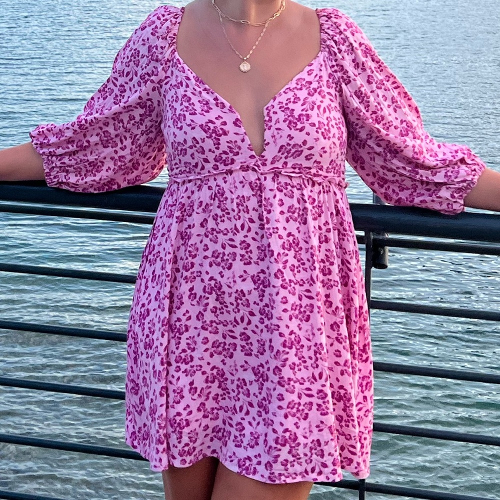 Pink Floral Dress